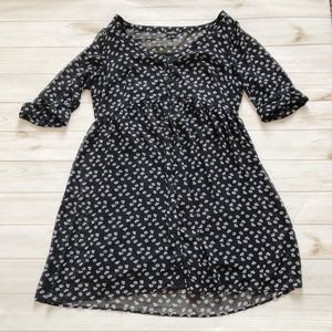 Torrid Diamond Print Chiffon Shirt Dress